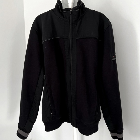 Tommy Hilfiger Black Heavy Duty Zip-Up Jacket - Picture 2 of 10
